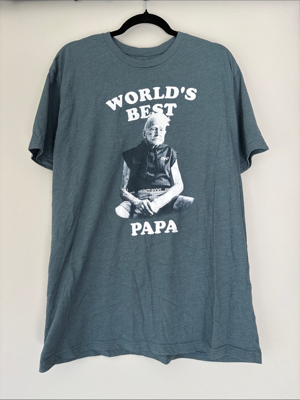 World's Best Papa Graphic Tee - Blue-Green